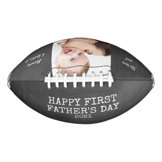 ファーストパーソナライズされた・ファーザーズデイChalkboard写真 アメリカンフットボール (正面)