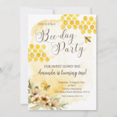 ファーストビーバースデーパーティーの招待 招待状 (正面)