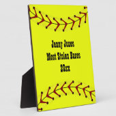 ファーストピッチソフトボールの歯垢 フォトプラーク (側面)