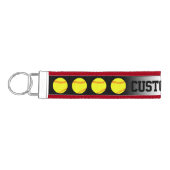 ファーストピッチソフトボールチームのコーチまたはプレイヤーカスタムの リストバンドキーホルダー (鍵左)