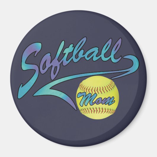 ファーストピッチソフトボール母アスレティックテール マグネット (正面)