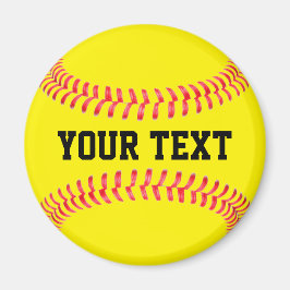 ファーストピッチソフトボール選手カスタムチーム名スポーツ マグネット