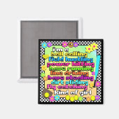 ファーストピッチソフトボール選手マグネット マグネット (正面/裏面)