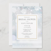 ファーストファーストスノーフレークブライダルシャワー 招待状 (正面)
