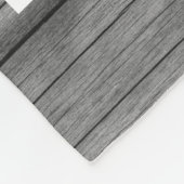 ファーストファーズ·ファーザーズ·デイ·グレイ·ウッド8フォトコラージュ   フリースブランケット (角)