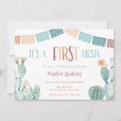 ファーストフィエスタオータムーンカラーズガール1st誕生日パーティー 招待状 (正面)