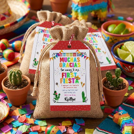 ファーストフィエスタカラフルメキシカン1歳の誕生日パーティー ギフトタグ