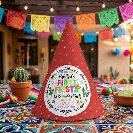 ファーストフィエスタカラフルメキシコ1歳の誕生日パーティー パーティーハット