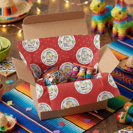 ファーストフィエスタカラフルメキシコ1歳の誕生日 薄葉紙