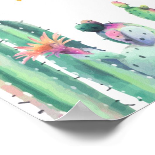 ファーストフィエスタサボスガール誕生日 ポスター (角)