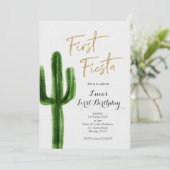 ファーストフィエスタサボス誕生日招待状 招待状 (スタンド正面)