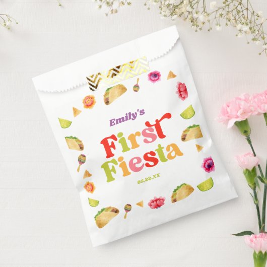 ファーストフィエスタタコ1st誕生日パーティー フェイバーバッグ (封をした状態)