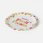 ファーストフィエスタタコ1st誕生日パーティー ペーパープレート (アングル)