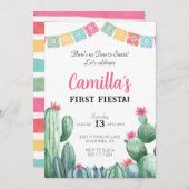 ファーストフィエスタバースデーパーティサボス招待状 招待状 (正面/裏面)