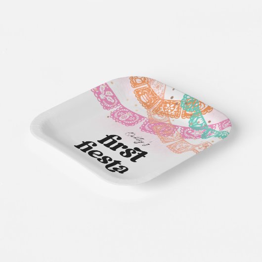 ファーストフィエスタバースデーパーティープレート ペーパープレート (傾斜あり)