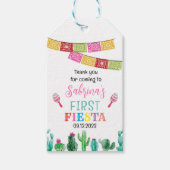 ファーストフィエスタバースデーパーティーメッセージカードガール ギフトタグ (正面)
