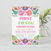 ファーストフィエスタフローラ誕生日招待状 招待状 (スタンド正面)