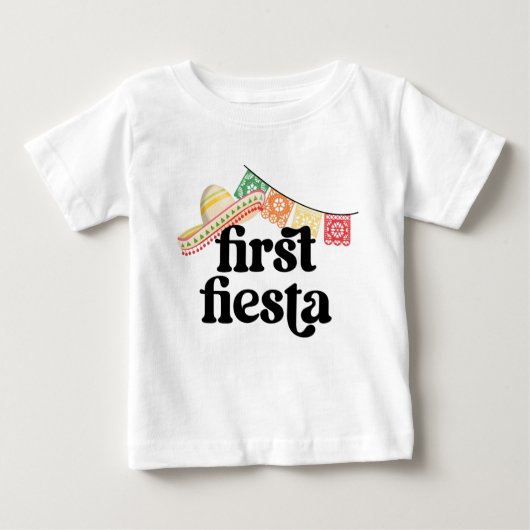 ファーストフィエスタ誕生日Tシャツ ベビーTシャツ (正面)