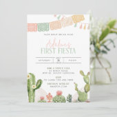 ファーストフィエスタ1st誕生日パーティの招待状 招待状 (スタンド正面)