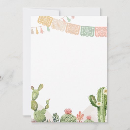 ファーストフィエスタ1st誕生日パーティの招待状 招待状 (裏面)