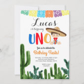 ファーストフィエスタUNOサボス誕生日招待状 招待状 (正面)