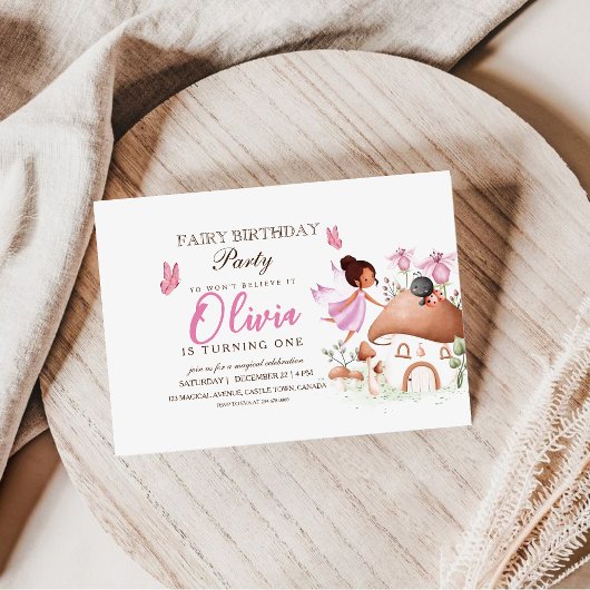 ファーストフェアリーパーティーバタフライガーデンピクシーガールズ 招待状