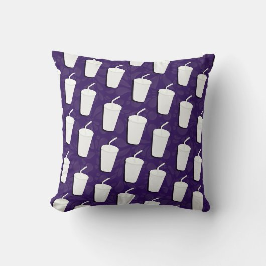 ファーストフードおもしろいノベルティシェイクズデザインアート クッション (正面)