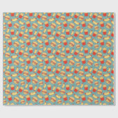 ファーストフードのパターン3 ラッピングペーパー (フラット)