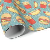 ファーストフードのパターン3 ラッピングペーパー (ロールコーナー)