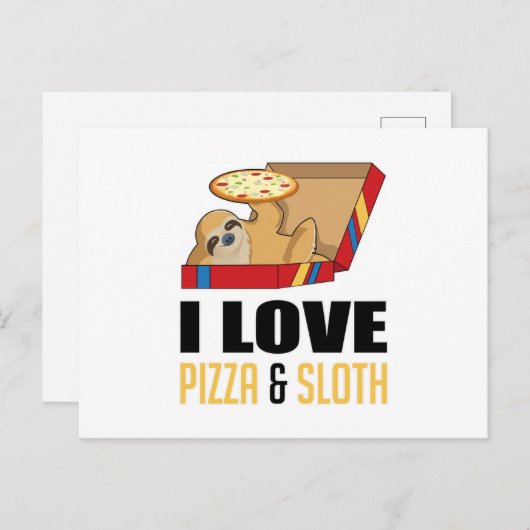 ファーストフードバーガーおもしろいスロッツピザギフト食べグルメ ポストカード (正面/裏面)