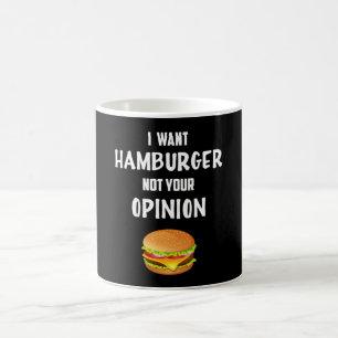 ファーストフードバーガーおもしろいチーズグルメ食べギフトアイディア コーヒーマグカップ