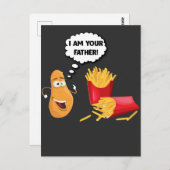 ファーストフードフェスティバル皮肉なユーモアはポテトを冷やす ポストカード (正面/裏面)