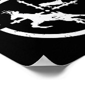 ファーストフード鹿おもしろいエルクバック弓狩りユーモア胡 ポスター (角)