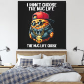 ファーストフードNugget私はNugライフを選択しなかった キャンバスプリント (インサイチュ (寝室))