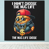 ファーストフードNugget私はNugライフを選択しなかった キャンバスプリント (インサイチュ (ウッドフロア))