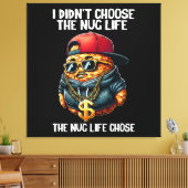 ファーストフードNugget私はNugライフを選択しなかった キャンバスプリント (インサイチュ (リビング))