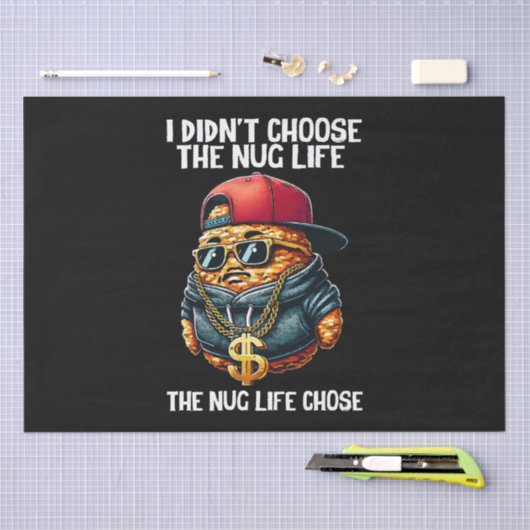 ファーストフードNugget私はNugライフを選択しなかった 薄葉紙 (クラフト)