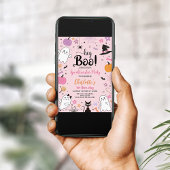 ファーストブデイピンクスポオクタキュラハロウィーン誕生日 招待状