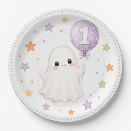 ファーストブーゴースト|ハロウィン 初めての誕生日 ペーパープレート