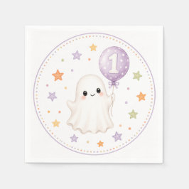 ファーストブー・ゴースト|ハロウィン 初めての誕生日 スタンダードカクテルナプキン