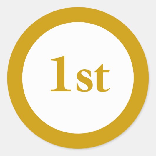 ファーストプレイス賞 ラウンドシール (正面)