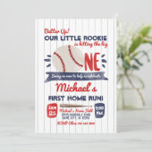 ファーストベースボール誕生日招待状 招待状 (スタンド正面)