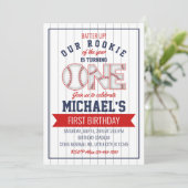 ファーストベースボール誕生日招待状 招待状 (スタンド正面)