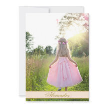 ファーストホリーカスタムコミュニオンフォト金ゴールドカラー