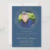 ファーストホリーコミュニオンフォト招待状ボーイズ招待状 招待状 (正面)