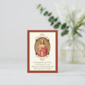 ファーストホリーコミューニオンイエス祈りの言葉ホリー 名刺 (スタンド正面)