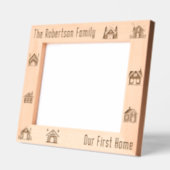 ファーストホームニューハウスカスタムファミリー名10x8 レーザー彫刻フレーム (左)