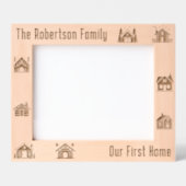 ファーストホームニューハウスカスタムファミリー名10x8 レーザー彫刻フレーム (正面)