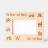 ファーストホームニューハウスカスタムファミリー名6x4 レーザー彫刻フレーム (正面)