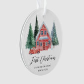 ファーストホームパーソナライズされたオーナメントニューホームギフト オーナメント (正面)